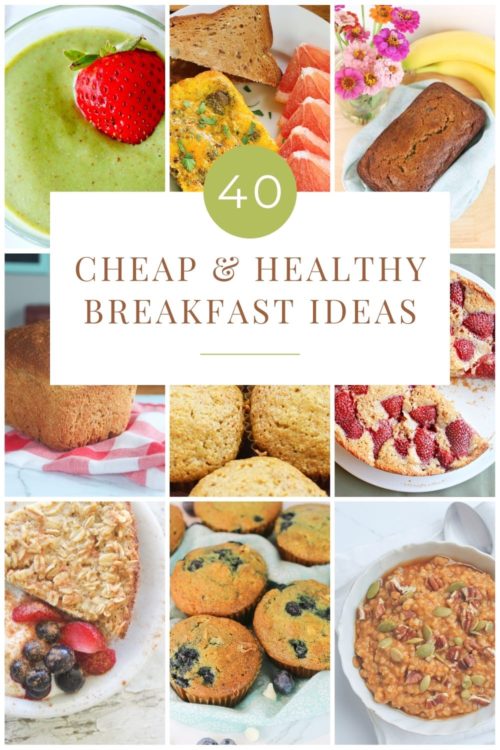 cheap healthy breakfasts collage