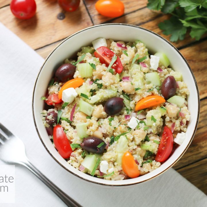 Simple Mediterranean Quinoa Salad